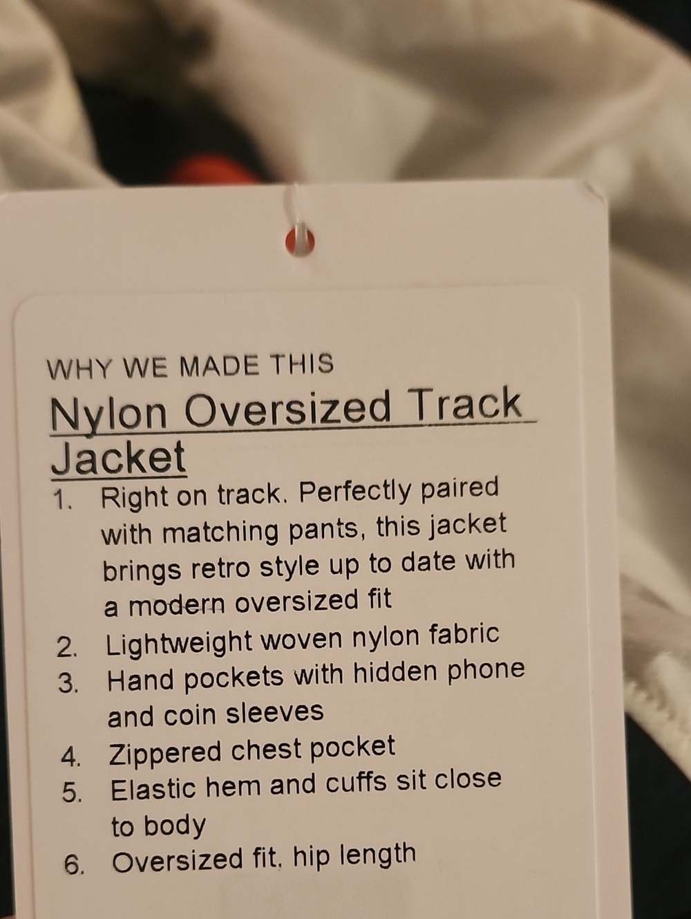 Nylon Oversized Track Jacket - Picture 6 of 13